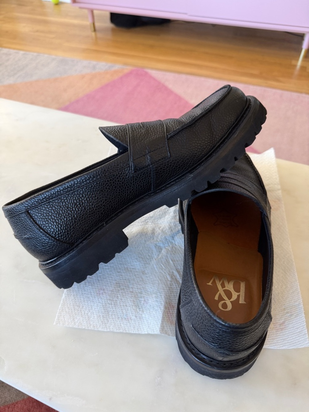 Blackstock & Weber Ellis Penny Loafer in Onyx - Picture 4 of 8
